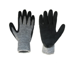 String Knit Liner Black Latex Coated Work Glove
